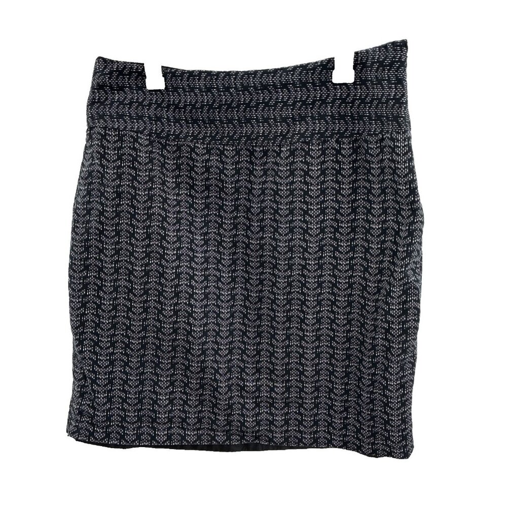 The Limited Womens Skirt Size 12 Black White Career Pencil Stretch Knee Length